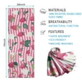 thumbnail image 2 of Strawberry Plants Fruit Leaf Stripe Hot Yoga Mat Towel Non Slip for Hot Yoga - Quick-Drying Yoga Mat Cover with 4 Corner Pockets with Travel Bag - Hot Yoga Towel Non Slip 70"x26", 2 of 6
