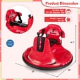thumbnail image 3 of Costway 12V Bumper Car for Kids Toddlers Electric Ride On Car Vehicle with 360° Spin Red, 3 of 11