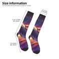 thumbnail image 2 of KLL Astronaut Dolphin Print Cool Socks Men's Women's Crew Socks Funny Crazy Novelty Stockings, 2 of 6