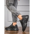 thumbnail image 2 of Men Minimalist Lace-up Front Sneakers, Sporty Outdoor Fabric Chunky Sneakers, 2 of 4