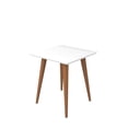 thumbnail image 2 of HomeRoots 297050 19.68 in. High Square End Table with Splayed Wooden Legs - Off White & Maple Cream, 2 of 5