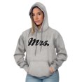 thumbnail image 3 of Mrs. Bride Bachelorette Honeymoon Hoodie Sweatshirt Women Brisco Brands L, 3 of 5