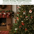thumbnail image 3 of 2025 Sewing Advent Calendar A 24-day Christmas Countdown For Sewing Enthusiasts Handcrafted Sewing Gift Box Containing Sewing Tools, Buttons, Thread, And Embellishments, 3 of 9