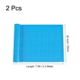 thumbnail image 2 of Unique Bargains Rouleaux de Papier Crêpe 7,5 Pi de Long 20 Pouces de Large, Bleu Lac, Lot de 2, 2 of 5
