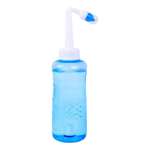Kit de lavado nasal Sistema de irrigación 500 ml Limpiador nasal para adultos Congestión y presión nasal