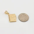 thumbnail image 2 of Solid Gold Armenian Christian Open Holy Bible (10K Yellow Gold, Pendant), 2 of 3