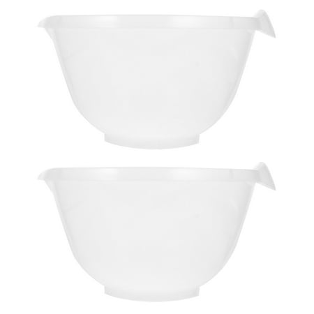 

Ice Bucket Ice Container Portable Ice Holder Bar Ice Bucket Salad Bowl2Pcs Household Durable Ice Storage Buckets Ice Storage Containers (White)