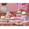 thumbnail image 2 of Deco Home Accents 12 White Sweet Treats Cupcake Candle Display Plates 4", 2 of 2