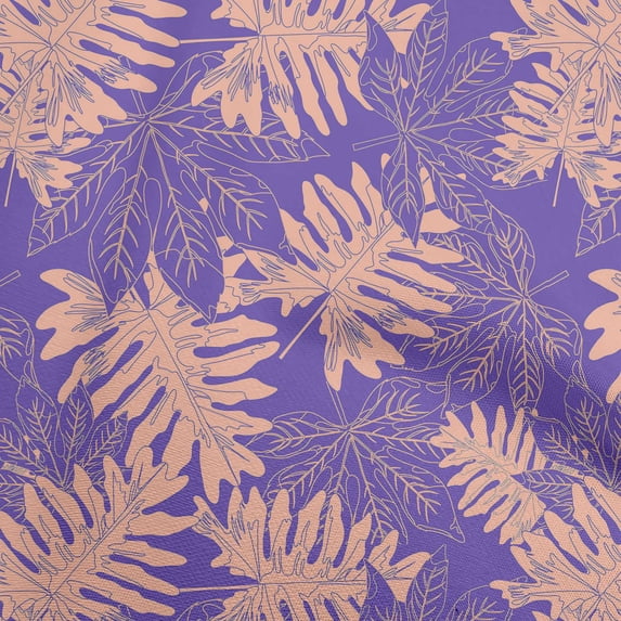 oneOone Viscose Jersey Medium Purple Fabric Tropical Diy Clothing Quilting Fabric Print Fabric By Yard 60 Inch Wide
