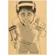 thumbnail image 1 of Póster de Junji Ito de Anime japonés, Papel Kraft Vintage, Shintaro Kago, impresión artística de dibujos animados, decoración de pared, pintura, 1 of 4
