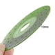 thumbnail image 4 of 3PCS 115MM Vacuum Brazed Ultra-Thin Multi-Pore Flat Abrasive Sheet Disc for Porcelain Ceramic Tile Diamond Saw Blade--Green, 4 of 5