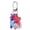 Multicolor Heart 2, variant on Portable Heart Schematic Keychain Charm Great for Students and Educators