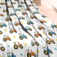 thumbnail image 3 of Cartoon Tractors Stars White Pattern Blanket,Comfortable Soft Lamb Wool Throw Blanket,All Season,Warm Lightweight Blankets for Sofa Bed Couch Living Room Chair,40"x50", 3 of 4