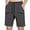 Gray, variant on LEKWK Cargo Shorts for Men Elastic Waist Quick Dry Casual Athletic Shorts Lightweight Loose Fit Workout Shorts with Pockets for Hiking Outdoor Travel Fishing