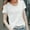 A_ White, variant on Olyvenn Stylish Women's Summer Slub Cotton T-Shirt Breathable Scoop Neck Tee Fashion Solid Loose Fit Casual Basic Top Light Blue M
