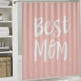 thumbnail image 5 of Shower Curtain Sets with Rugs 4 Piece with Non-Slip Rugs Toilet Lid Cover And Bath Mat Best Mom Waterproof Fabric Bath Curtains Gift for Mom for Bathroom Decor, 5 of 8