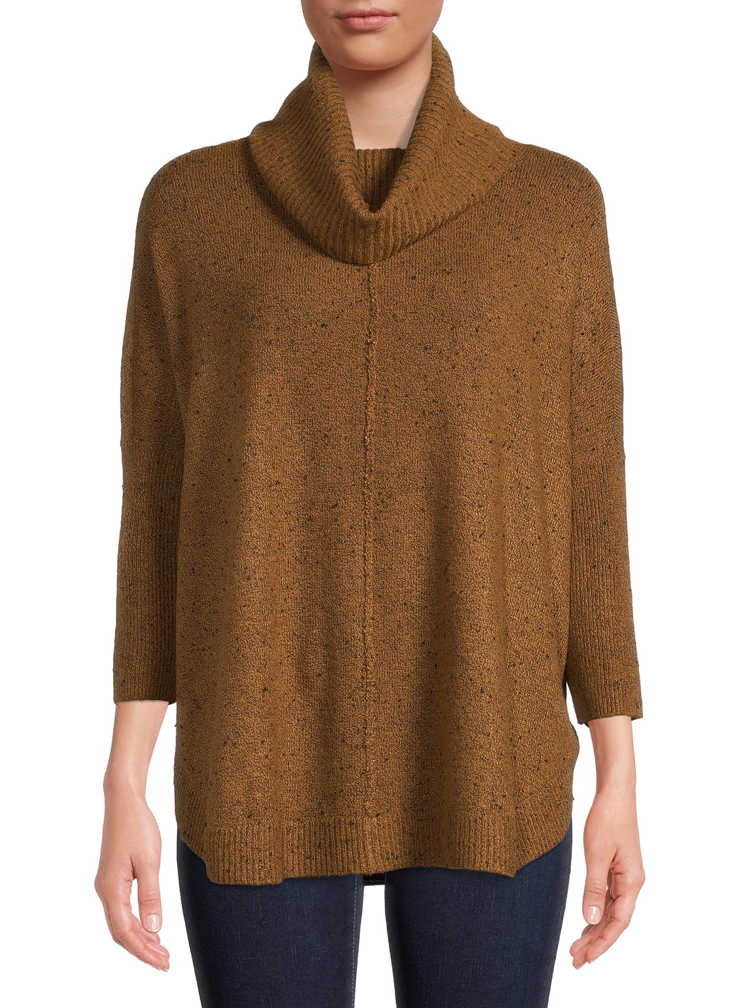 Time and Tru Women's Cowl Neck Sweater 