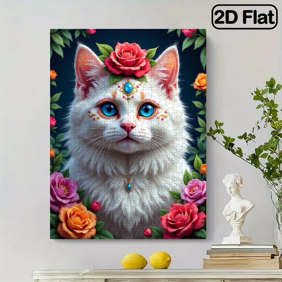 500-piece jigsaw puzzle - Colorful Cats.