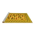 thumbnail image 2 of Ahgly Company Machine Washable Indoor Rectangle Abstract Yellow Contemporary Area Rugs, 5' x 8', 2 of 4