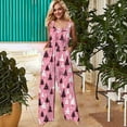 thumbnail image 5 of pstuiky Christmas Outfits for Women, Women Christmas Overalls Print Loose Adjustable Overalls Wide Leg Belt Pocket Overallschristmas Jumpsuit for Women, 5 of 9