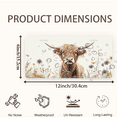 thumbnail image 2 of License Plate,Cow with Tag in Purple Flower Field Decorative Front,Personalized Stainless Steel License Plate Cover For Men Women,12.2" X 6.2", 2 of 7
