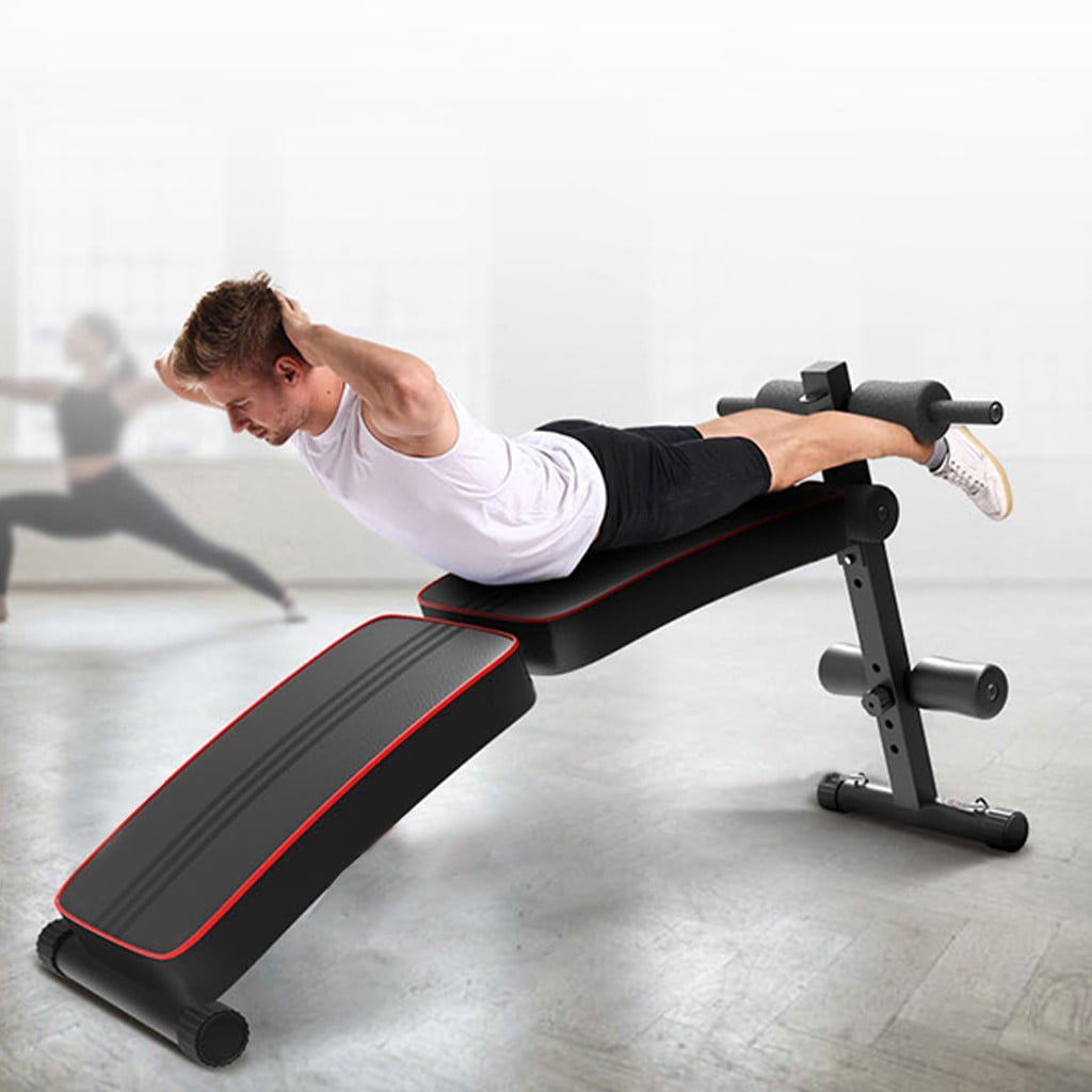 Details about   Foldable Adjustable Decline Sit Up Bench Crunch Board Fitness Home Gym Exercise 