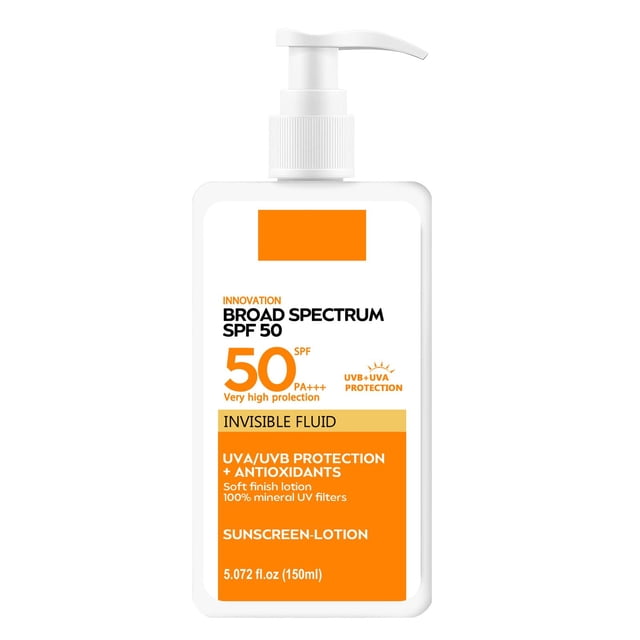 Bloqueador solar de liquidación para hombres y mujeres, protector solar facial ligero, refrescante y no graso, 150 ml