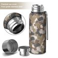 thumbnail image 2 of Camouflage 20oz Stainless Steel Thermal Bottle with Tea Filter and Cup Lid, Vacuum Insulated Coffee Mug with 316L Inner Liner, Leakproof Travel Thermos for Office, Commute & Outdoor, 2 of 6