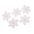 thumbnail image 3 of 5 Piezas de Apliques de Parches de Flores Bordados Blancos para La Decoración de de de Ropa perfecl Bordado parche de encaje aplique, 3 of 7