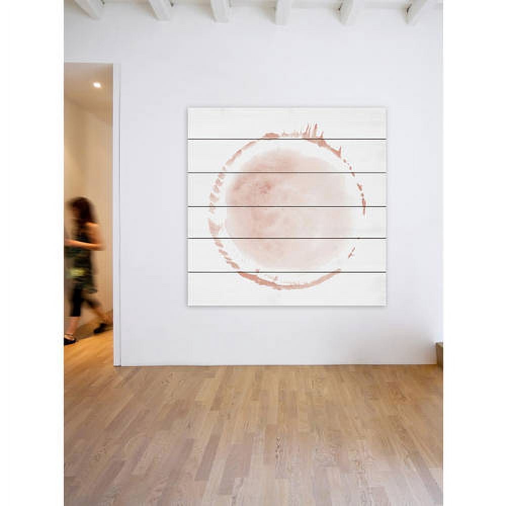 Marmont Hill "Pale Corona" Painting Print on White Wood