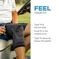 thumbnail image 4 of Pumier Compression Knee Brace/Sleeve for ACL, MCL, Injury Recovery, Meniscus Tear, knee pain, aching knees, patellar tendonitis & arthritis, 4 of 8