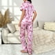 thumbnail image 4 of Gibobby Ropa de dormir suelta y esponjosa Conjuntos de pijamas para mujer Rosa L, 4 of 5
