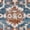 Blue/Rust, variant on Safavieh Heirloom Fenton Oriental Polyester Area Rug, Gray/Blue Rust, 8' x 10'