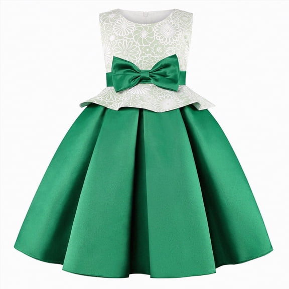 Gubotare Sequin Dress for Girls Toddler Tulle Dress for Girls Layered Tutu Ruffle Dresses Swing Twirly Fairy Summer Birthday Party Wedding Sundress 3T 4T (Green,3-4 Years)