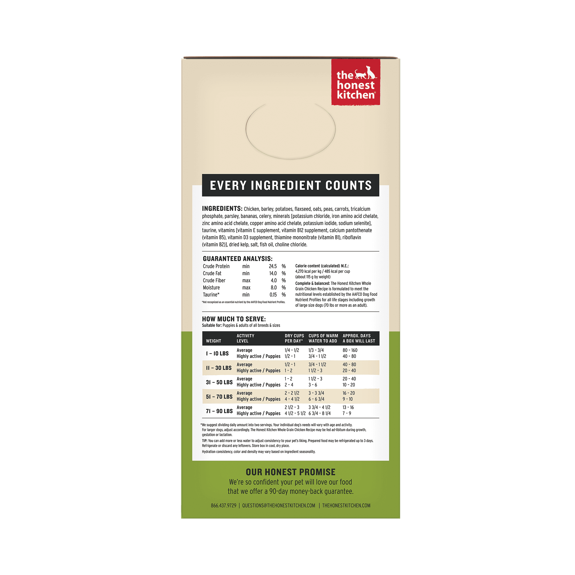 The Honest Kitchen Revel Chicken Ground Dry Dog Food, 10 lb. Box
