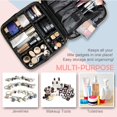 thumbnail image 3 of Estuche de maquillaje Bvser Travel de piel sintética con separadores ajustables, 3 of 7