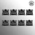 thumbnail image 5 of Black Wrought Iron Cabinet Pulls 2 5/8" Ring Drawer Pulls with Screws Pack of 8 Renovators Supply, 5 of 5