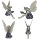 thumbnail image 4 of Adorno de jardín hada mágica sentada, figuras de jardín de elfos sentados, estatua de hada sentada de Tudor y Turek, artesanía de resina, decoración de jardín, estatua de elfo, estatua de hada (gris) Ormromra ZH-142, 4 of 4