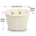 thumbnail image 3 of Kids Bike Basket, Wicker Basket, Handlebar Bicycle Basket for Girls with Bike Bell, Streamers, Stickers Bike Decoration Accessories Set, 3 of 6