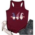 thumbnail image 3 of American Flag July 4th Womens Clothing Racerback Tank Tops Patriotic Shirts, 3 of 6