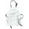 thumbnail image 1 of Blue and Yellow Apron, Meteorology Clouds Sun Bolts Rain Snow Natural Phenomena, Unisex Kitchen Bib with Adjustable Neck for Cooking Gardening, Adult Size, Pale Blue and Yellow, by Ambesonne, 1 of 4