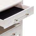 thumbnail image 5 of Maklaine Modern 26"W Engineered Wood Burl Nightstand in White, 5 of 10