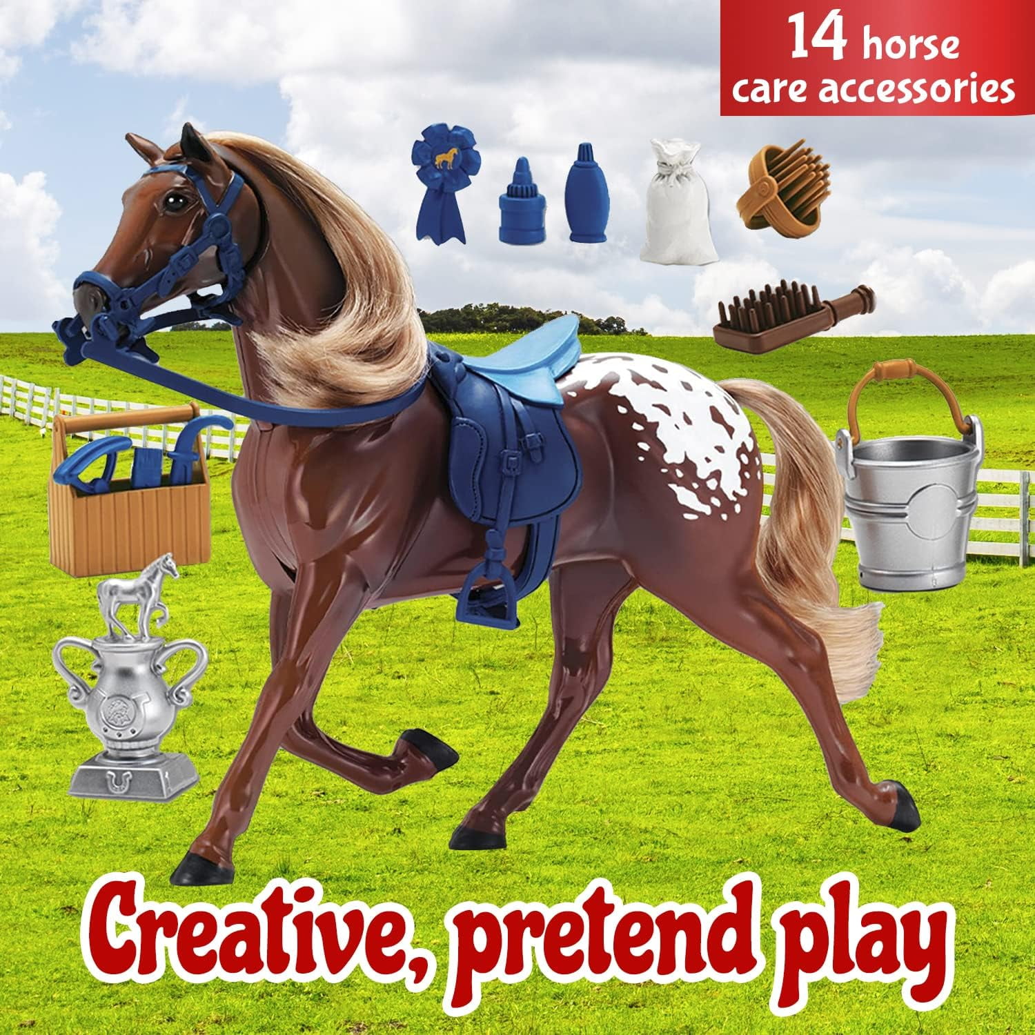 Sunny Days Entertainment Appaloosa Horse with Moveable Head Sunny Days Entertainment Appaloosa Horse with Moveable Head