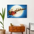 thumbnail image 4 of Creative Products Santa Sleigh Moon 36 x 24 Canvas Wall Art, 4 of 5