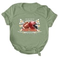 thumbnail image 4 of OJinShaWanO Inappropriate T Shirts Women's Rugby Printed Round Neck Short Sleeved T Shirt 4131, 4 of 4