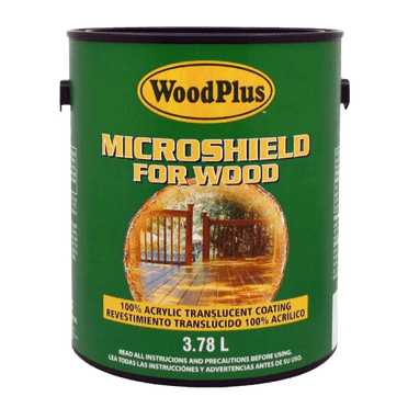 WoodPlus MICROSHIELD for Wood Decks, Railings, Docks and Piers 1 Gallon #100 Natural