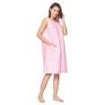 thumbnail image 4 of Casual Nights Women's Zipper Front House Dress Sleeveless Seersucker Housecoat Duster Lounger, 4 of 5