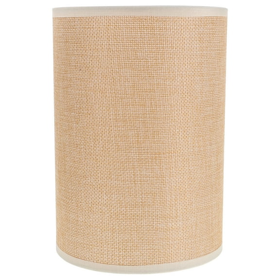 TEHAUX Fabric Drum Lamp Shade Beige Linen Soft Light Cover for Bedside and Floor Lamps