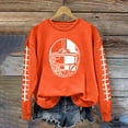 thumbnail image 4 of Xdegoge Womens Washed Crewneck Sweatshirts Casual Long Sleeve Half Zip Pullover Dressy Casual Loose Fit Sweatshirts 2025 Trendy Clothes Ropa Orange S, 4 of 4