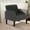 Dark Gray-1PC, variant on LAZZO Faux Leather Accent Chairs Set of 2 for Office, Living room, Bedroom, Black